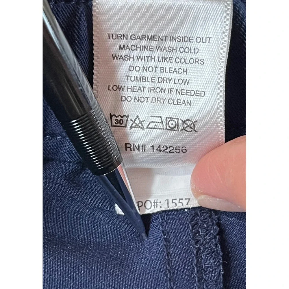 FIGS Technical Collection Scrub Pants Men's XS Navy Blue Cargo Pockets TM3001S
